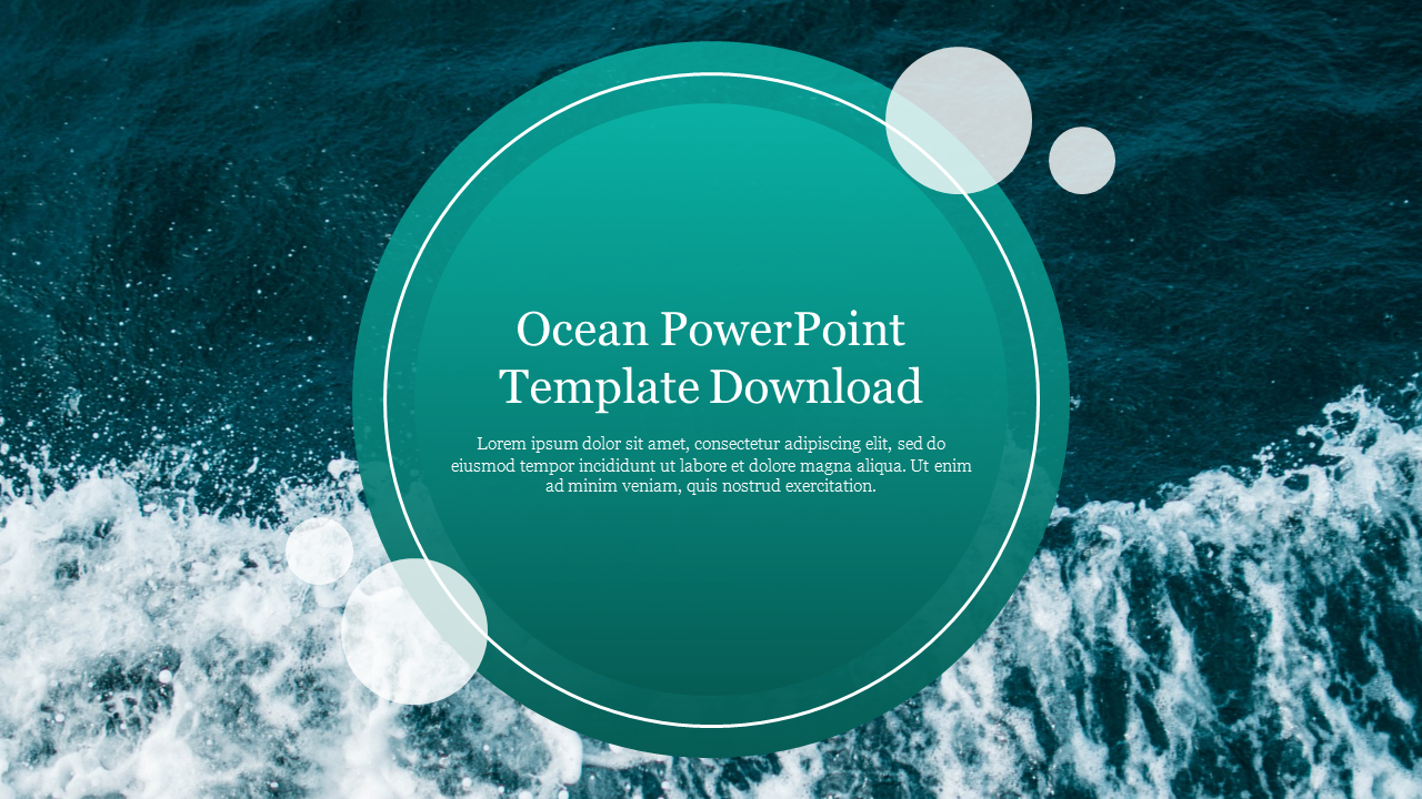 Ocean PowerPoint Template Free Download